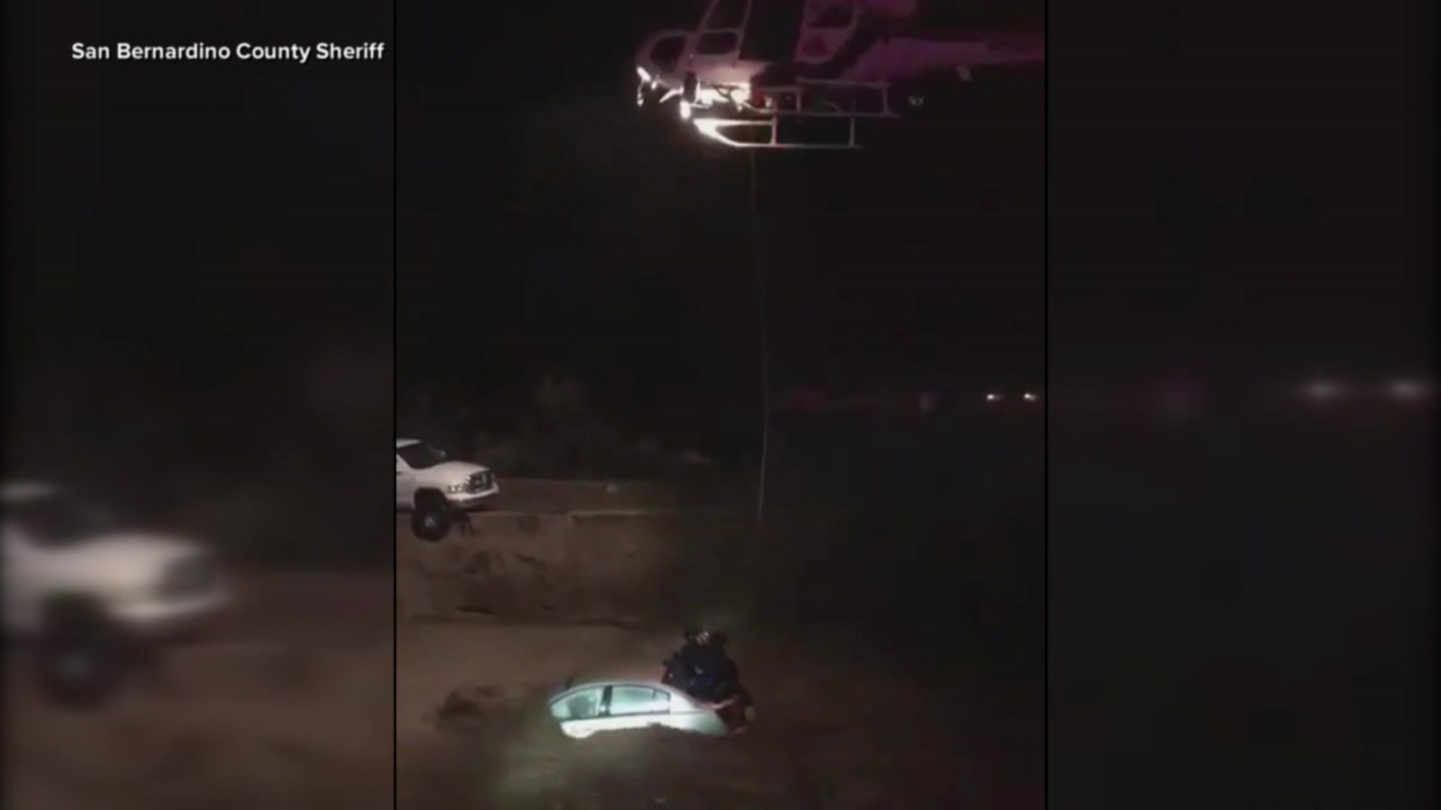 Deputies rescue elderly man as rushing water fills car - ABC13 Houston
