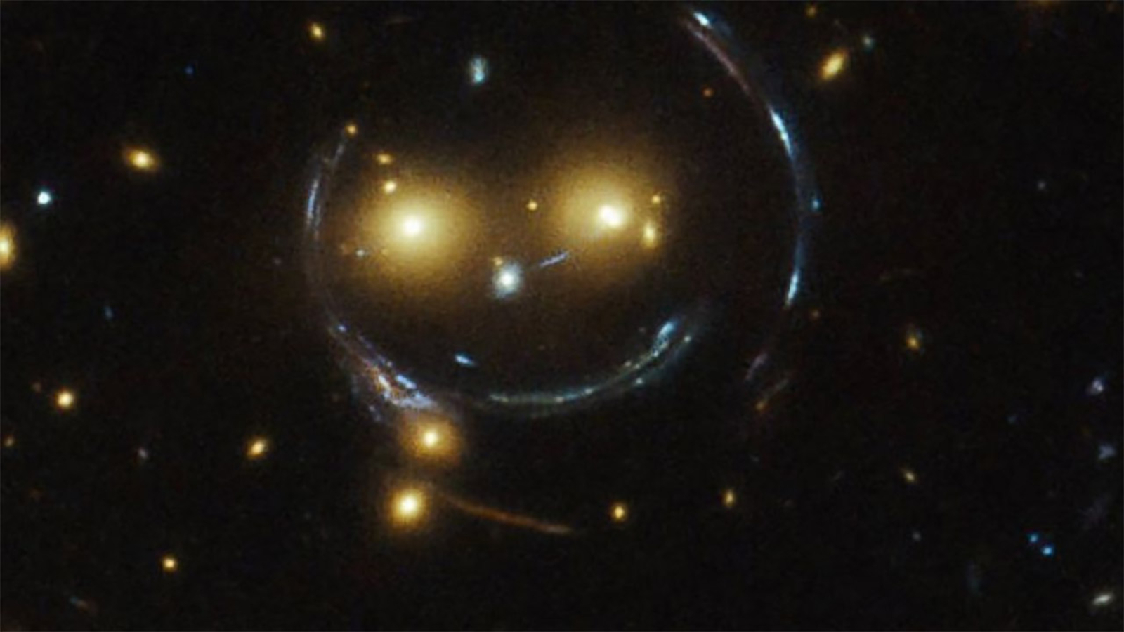 Hubble Space Telescope captures outer space smiley face - ABC7 Chicago
