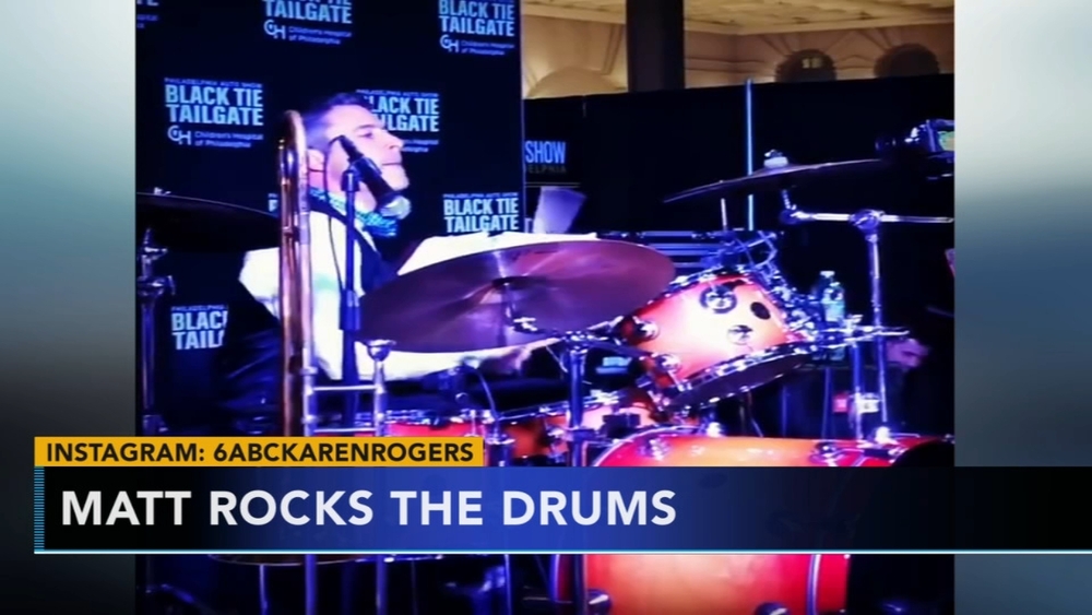 Matt O'Donnell rocks the drums at Black Tie Gala