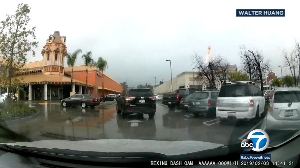 Dashcam video: Plane bursts into flames in midair before OC crash