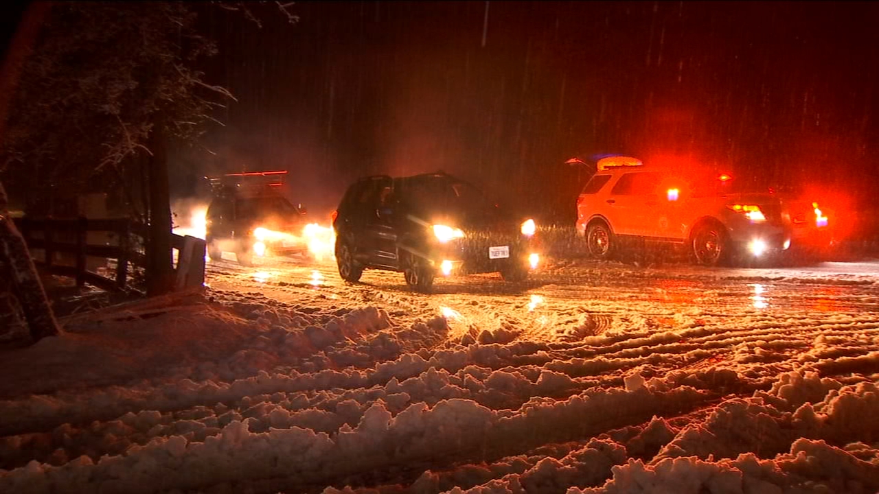 Snow causes dangerous driving conditions, closures of schools and highways