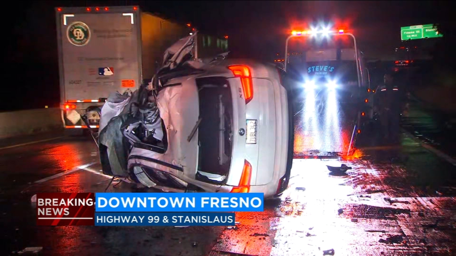 Hail storm causes crash on Highway 99 ABC30 Fresno