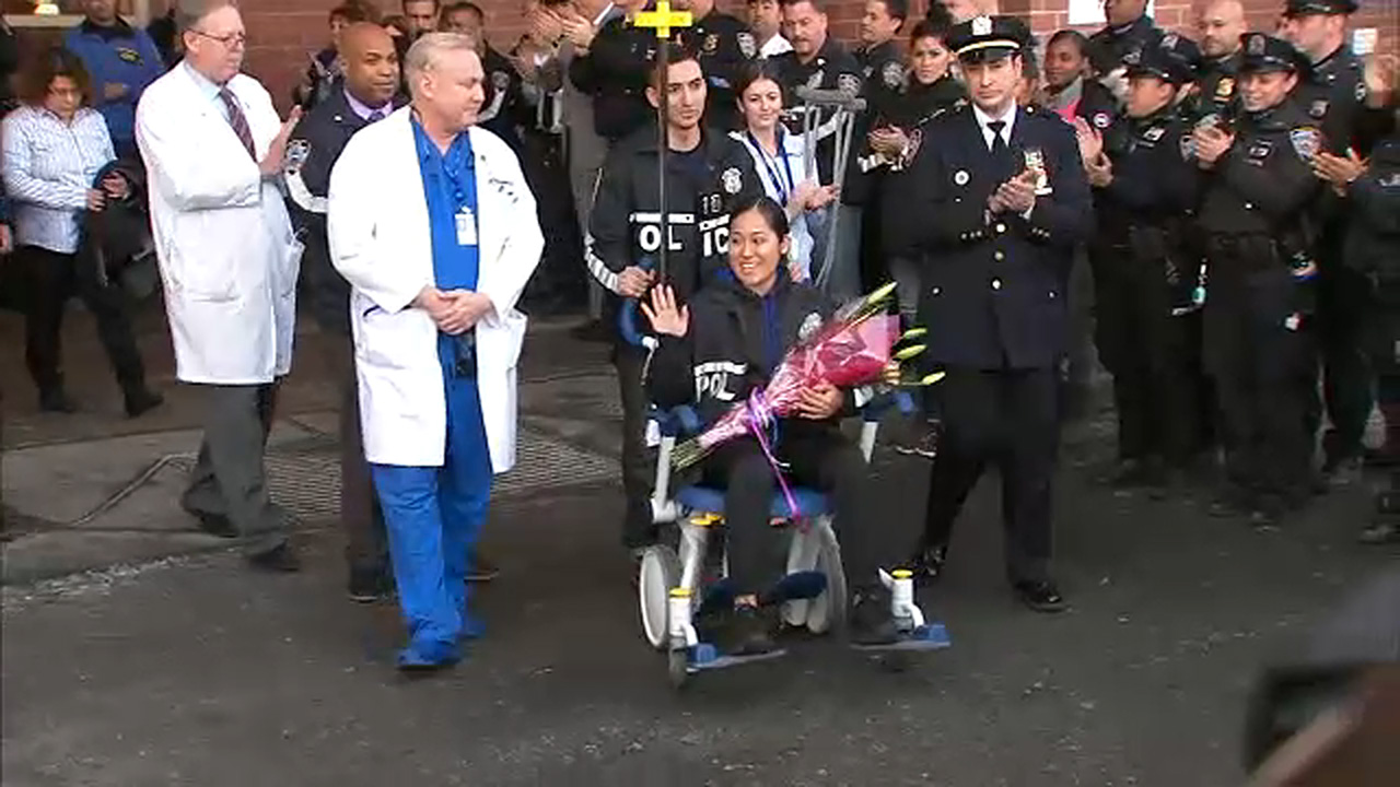 Officer pinned between cars by Bronx robbery suspects released from hospital