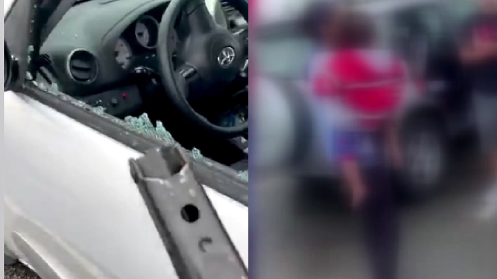 Caught on video: Good Samaritan rescues baby in locked car in Texas ...