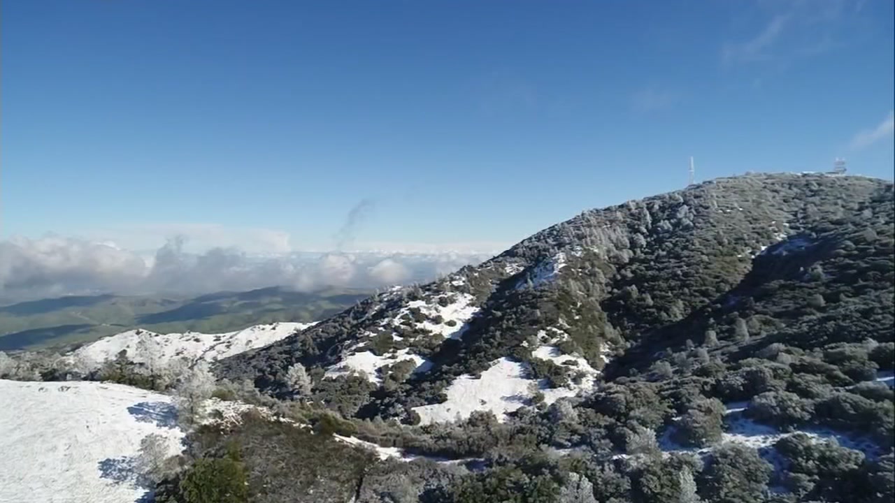 Snow Day! People skip work, school to check out snow on Mount Diablo