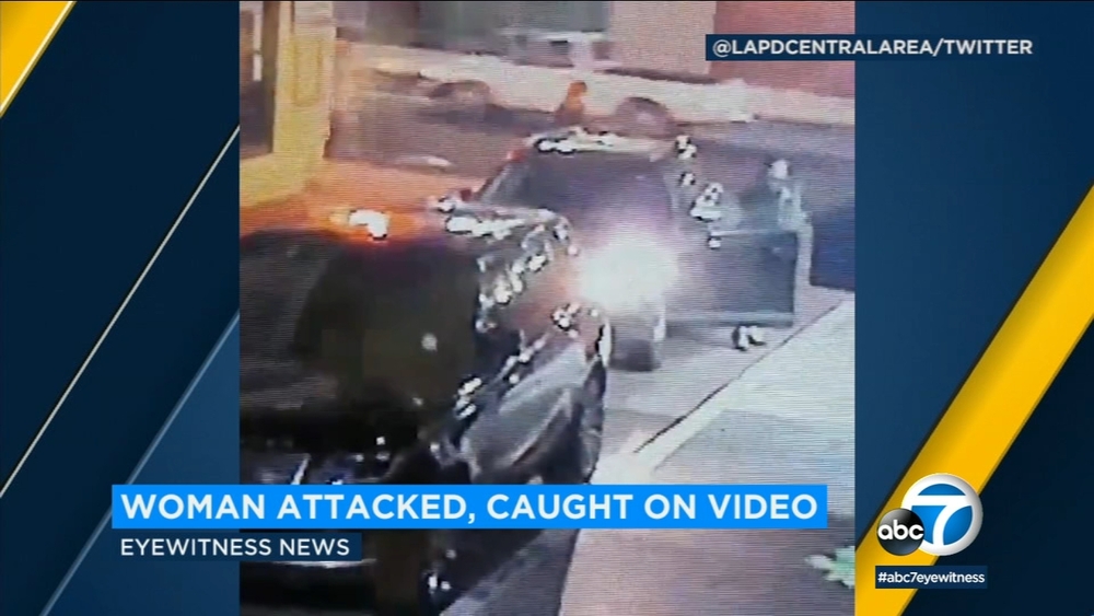 Valet saves woman from mugging in LA
