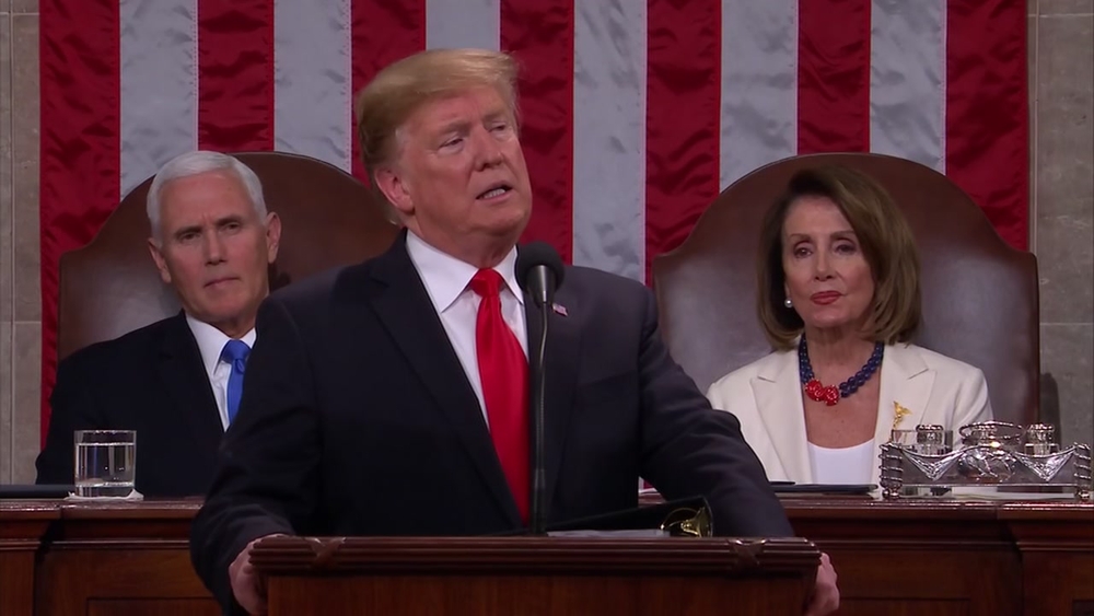Trump calls for end of resistance politics in State of Union