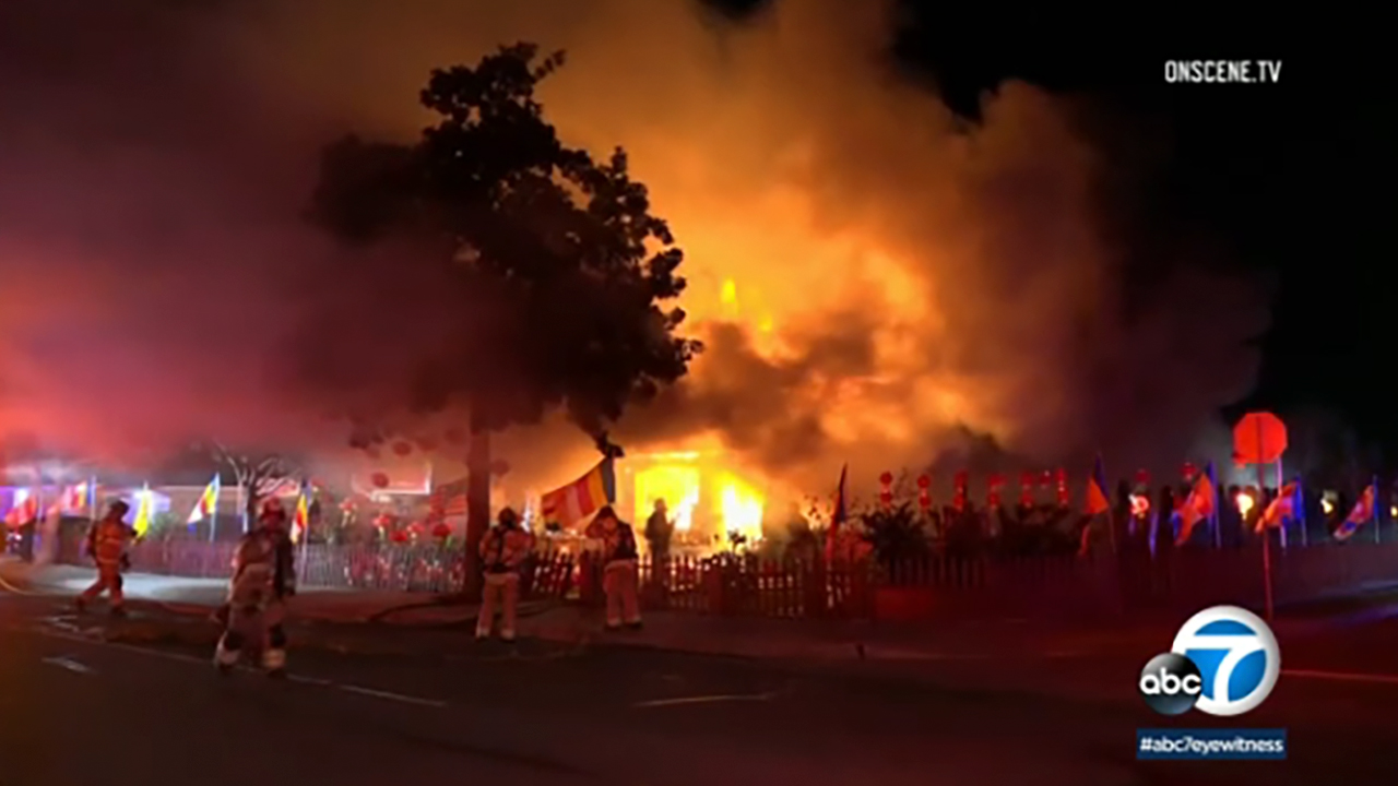 Buddhist temple in Garden Grove destroyed by overnight fire - ABC7