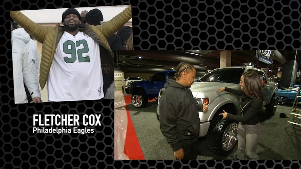 Check out Jason Peters and Fletcher Cox's tricked-out Philly Auto Show trucks