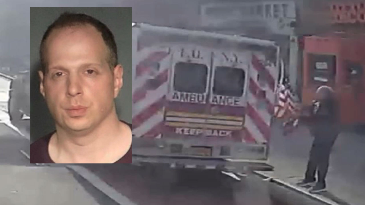 Man accused of vandalizing US flag on FDNY ambulance