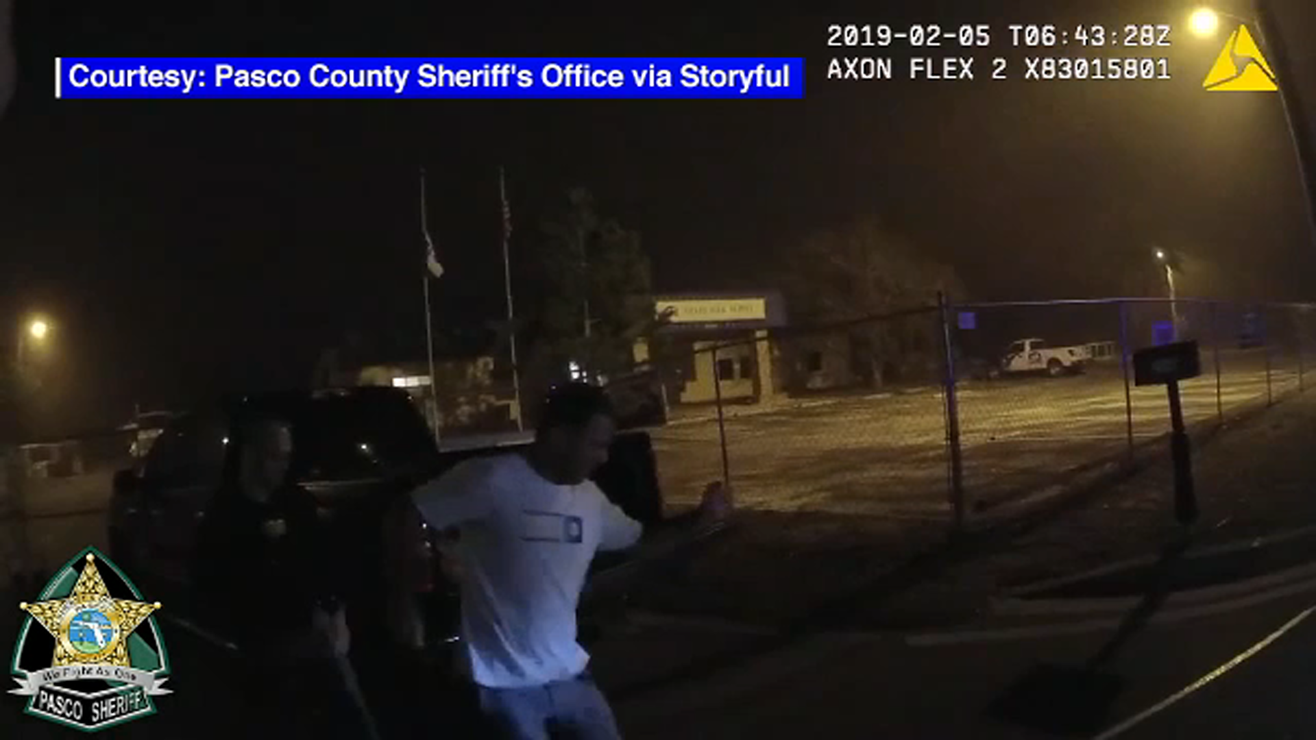 Man busts a move during sobriety test...fails
