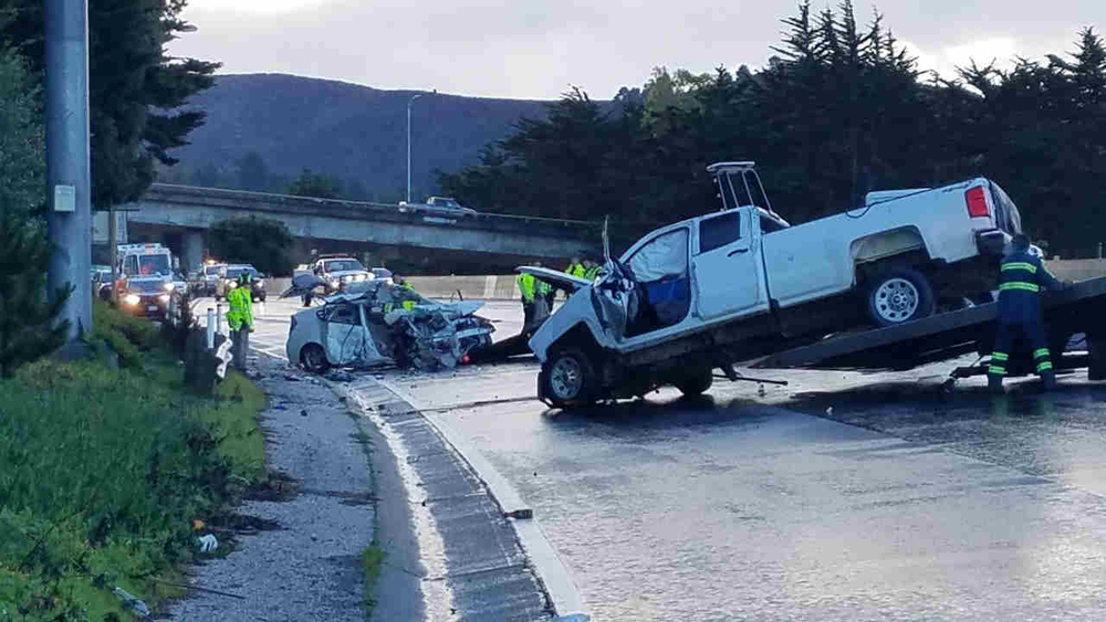 VIDEO: 2 killed in wrong-way crash on Highway 1 in Pacifica