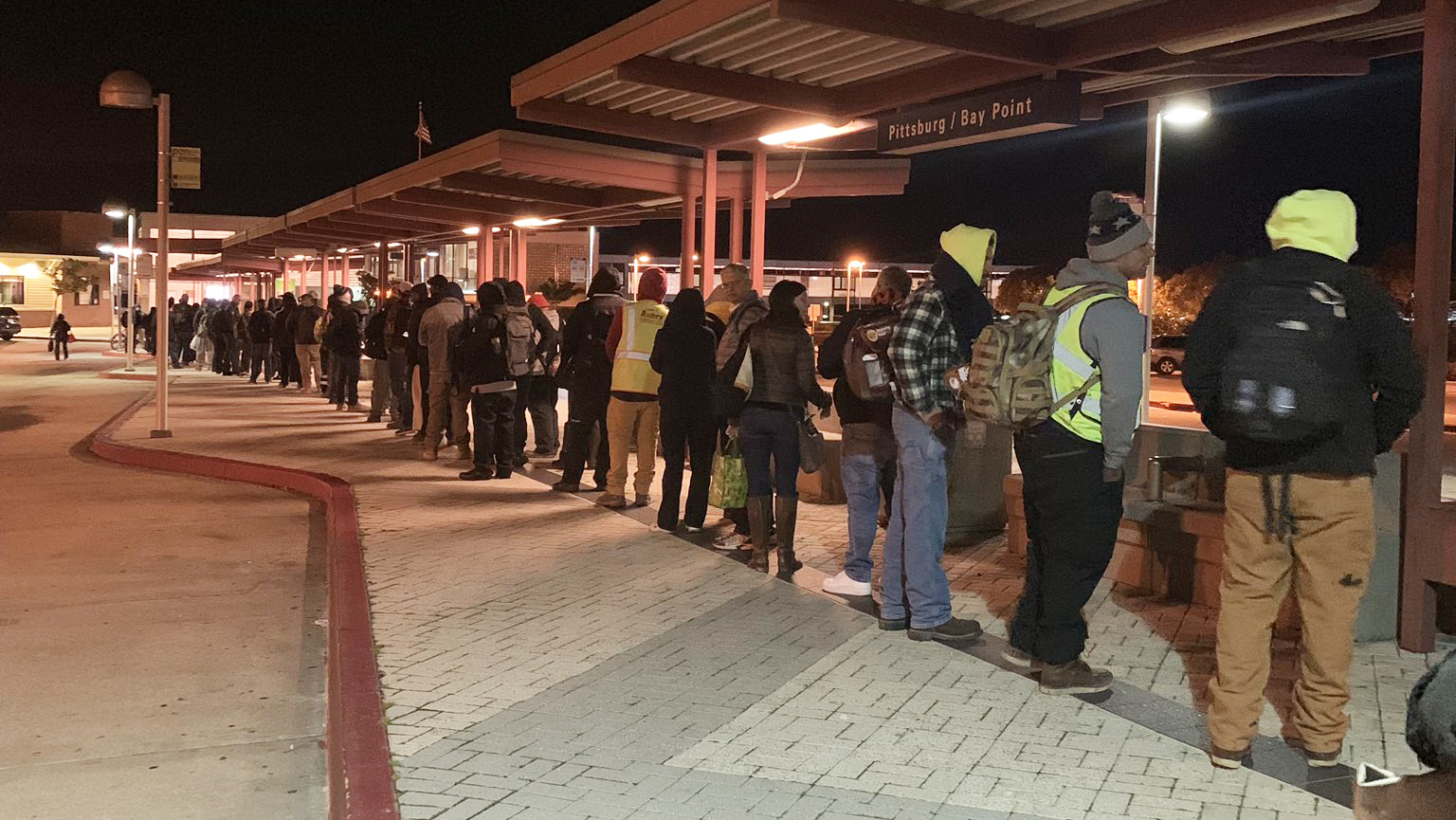 BART morning service change begins, long lines at stations