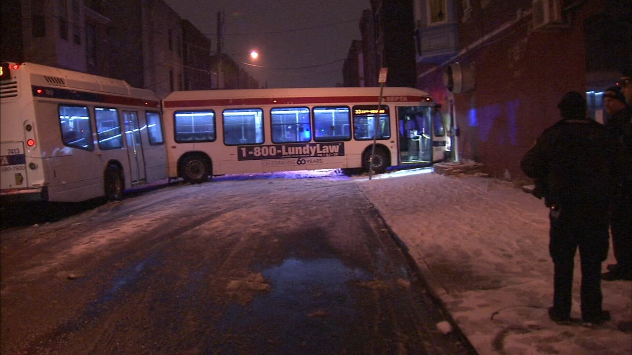SEPTA bus crashes into North Philadelphia home