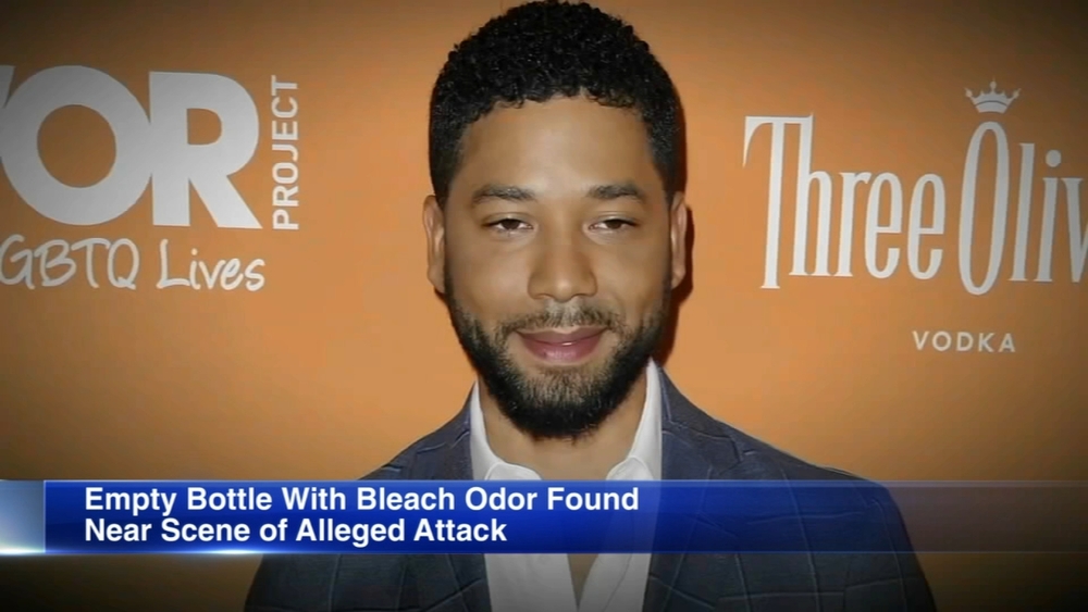Bottle with bleach odor found near scene of Jussie Smollett attack