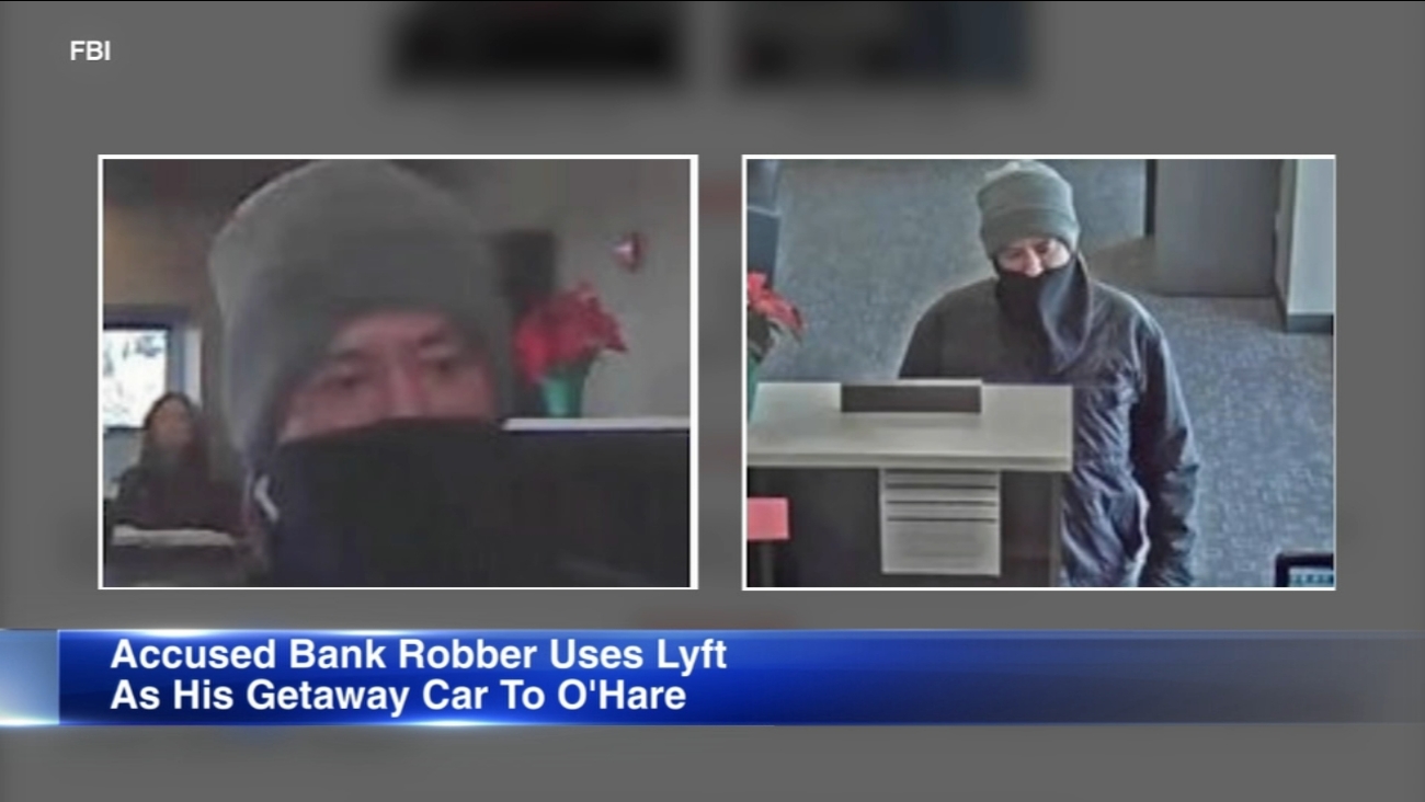 Bank Robber Uses Lyft As Getaway Car To O Hare Fbi Abc7chicago Bank Robber Uses Lyft As Getaway Car To O Hare Fbi