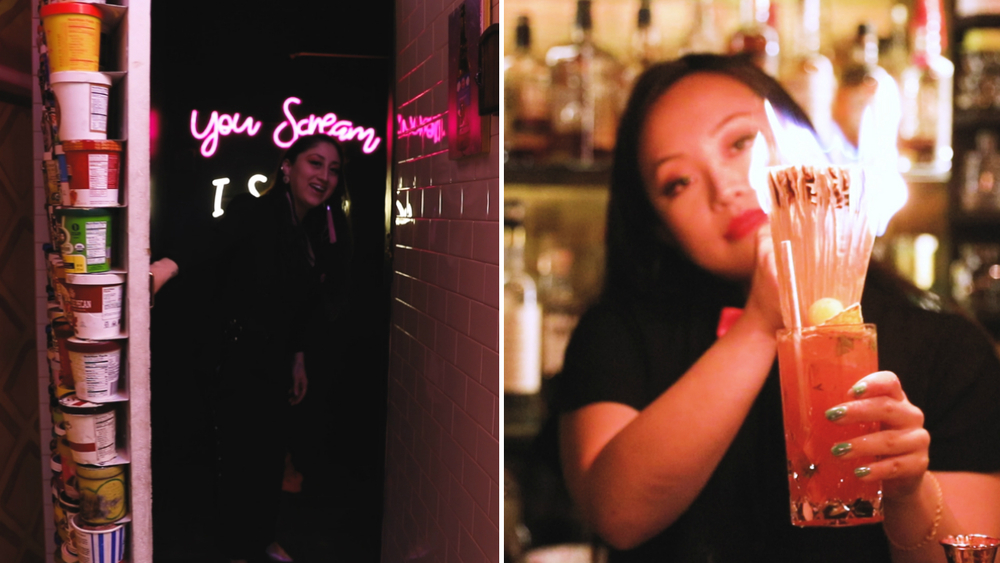 UES Ice Cream is an ice cream shop with a twist... a secret bar hidden in the back