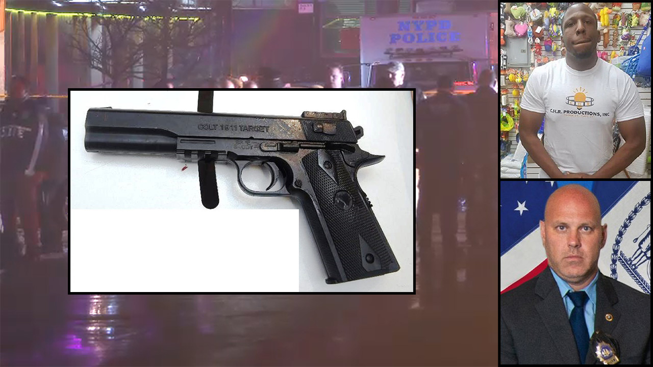 First look at fake gun that police say led to death of Det. Simonsen during Queens robbery