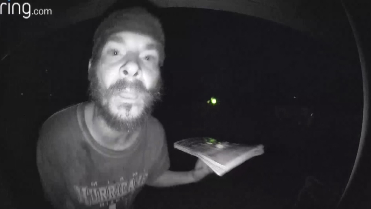 Florida man caught on camera licking doorbell