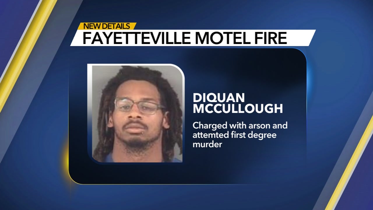 Man accused of burning Fayetteville hotel in attempt to kill a woman