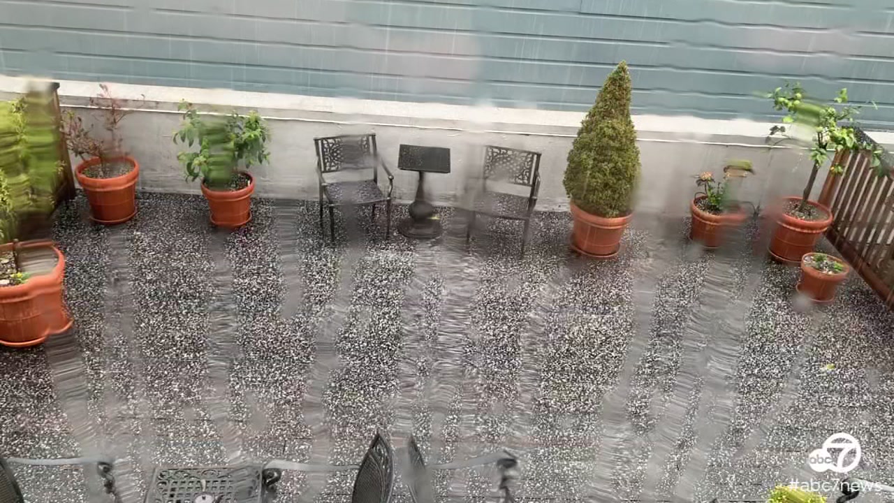 VIDEO: Hail, thunder fill skies in San Francisco