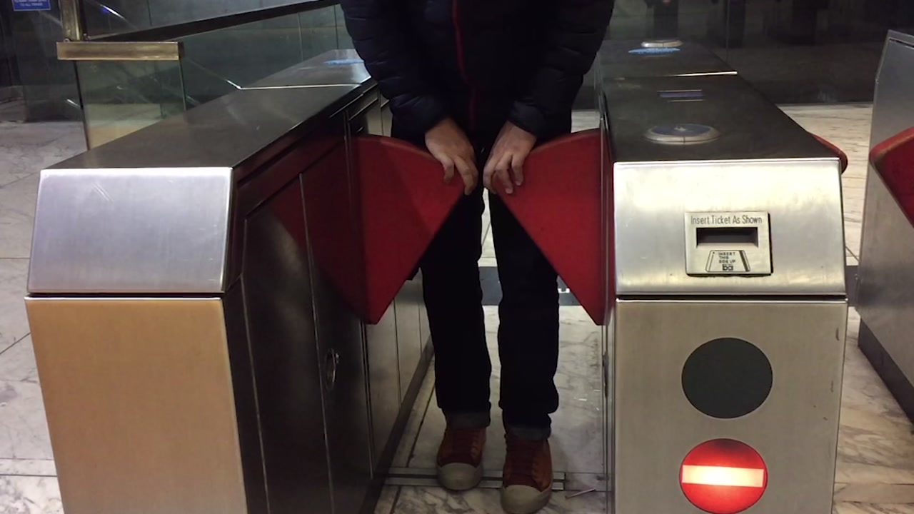 VIDEO: BART tests modified entry gates to stop fare cheats