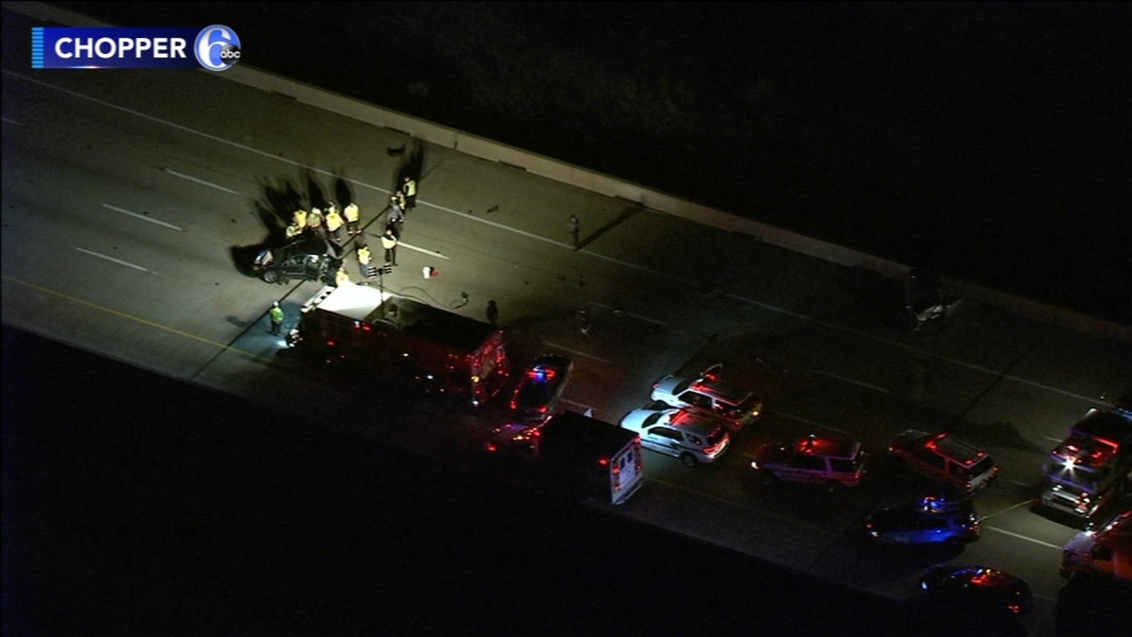 1 dead following crash on I-95 in Delaware County - 6abc Philadelphia