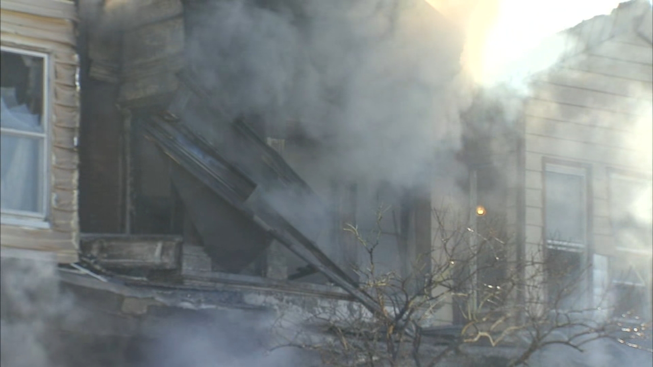 Fire destroys house in West Philadelphia