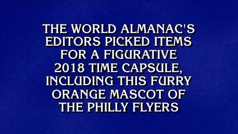 Philadelphia Flyers Gritty Makes Jeopardy Clue Debut 6abc Philadelphia