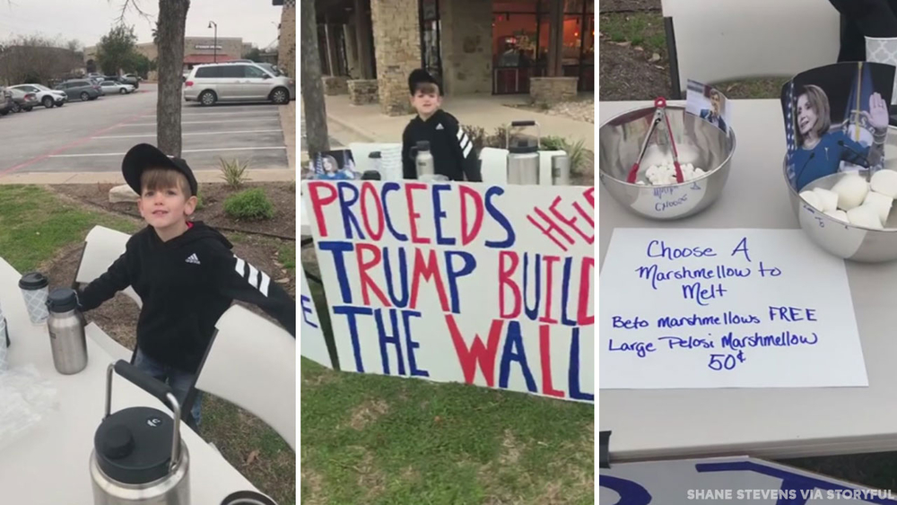 Texas boy sells hot chocolate to help pay for border wall