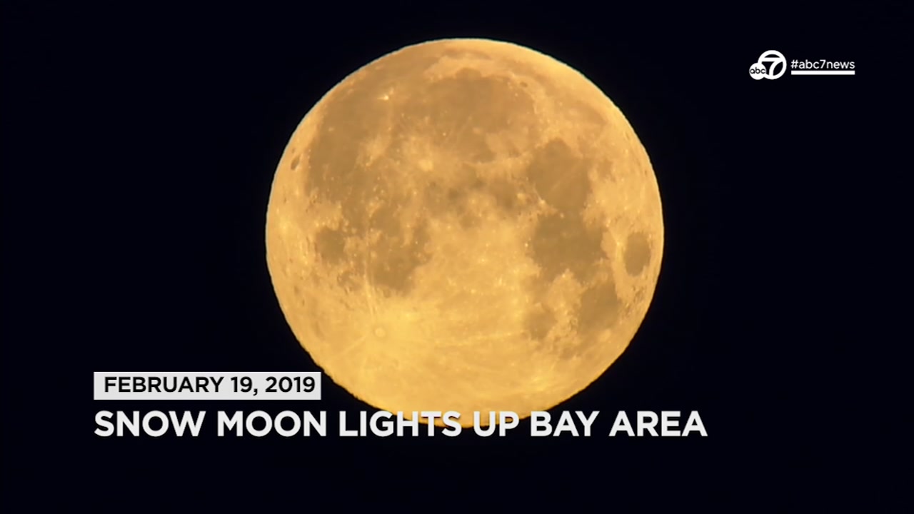 VIDEO: 'Snow moon' lights up Bay Area sky