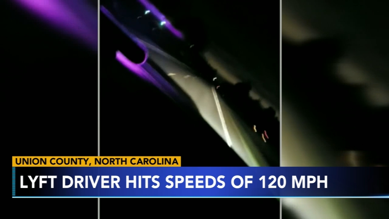 Lyft driver takes passenger on 120 mph ride in North Carolina 6abc