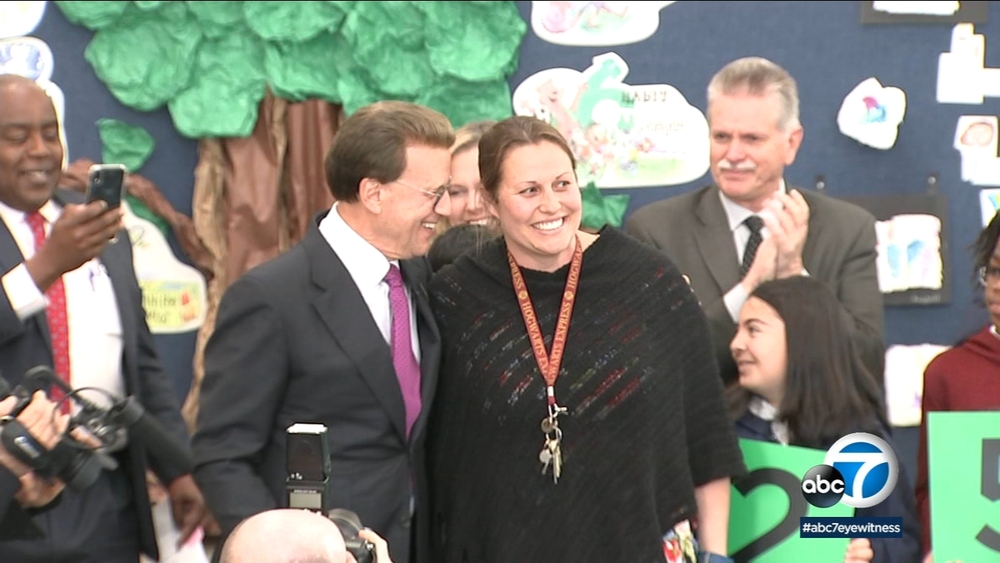 Pasadena teacher surprised with $25K Milken award