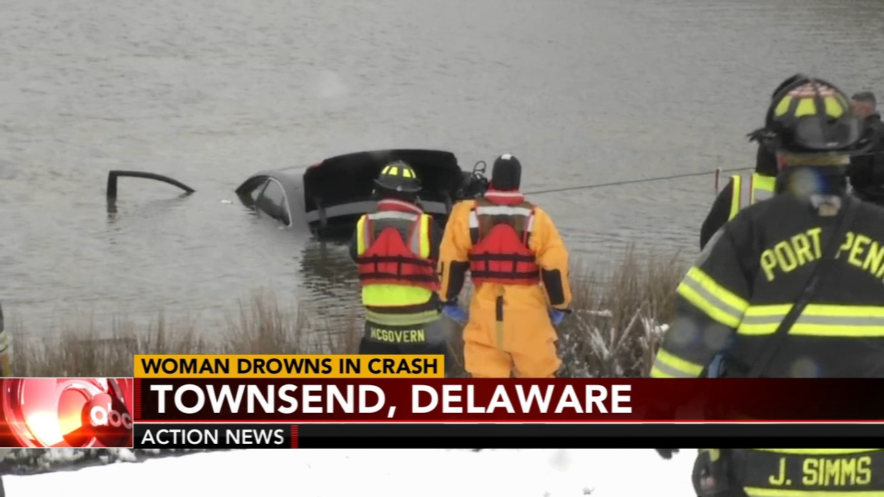 Driver dies after car plunges into pond off of Rte. 1