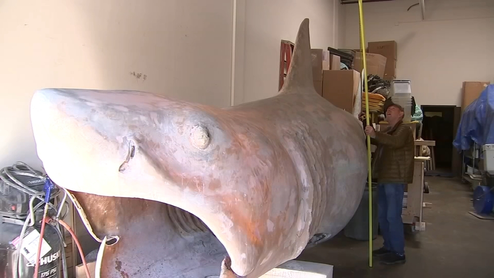 An original prop shark from 'Jaws' gets a new lease on life