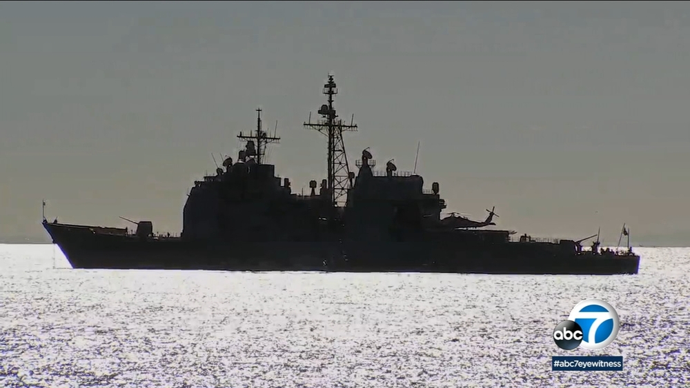 Warship drops anchor off Malibu coast amid Navy Days event