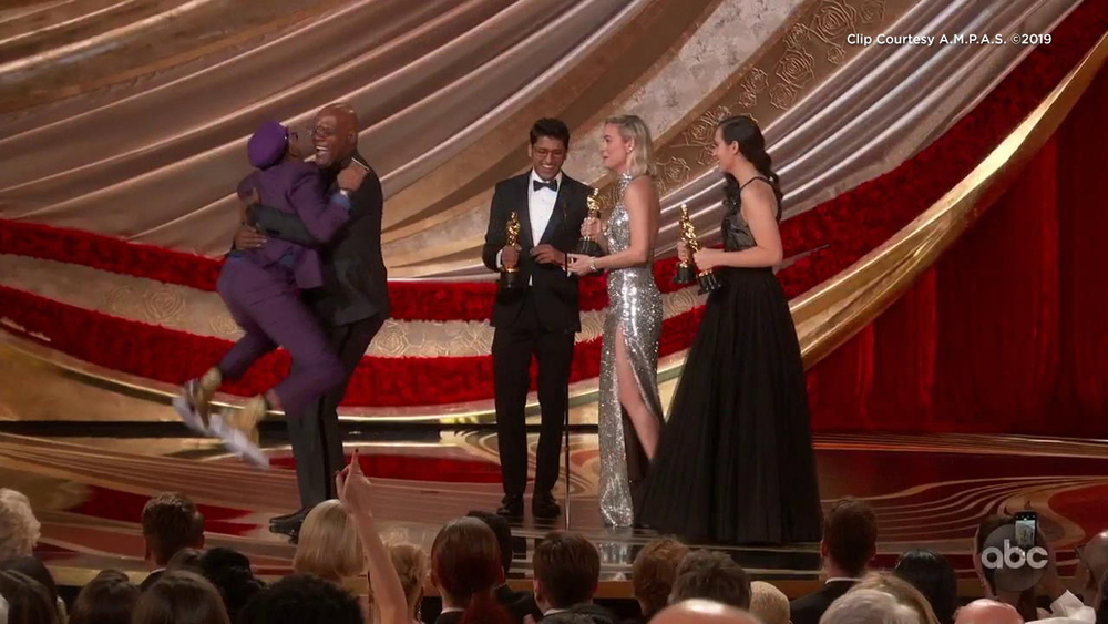 Spike Lee wins 1st competitive Oscar with 'BlacKkKlansman'