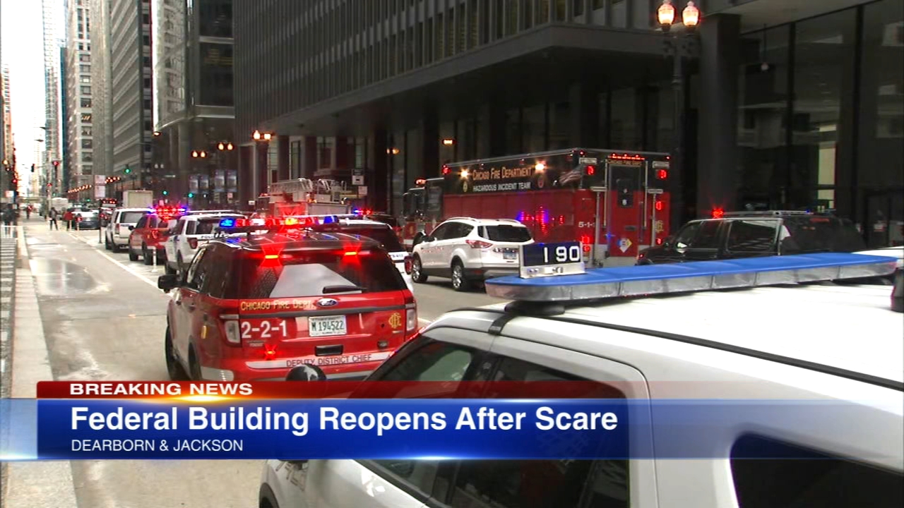 Hazmat at Dirksen Federal Building sexured