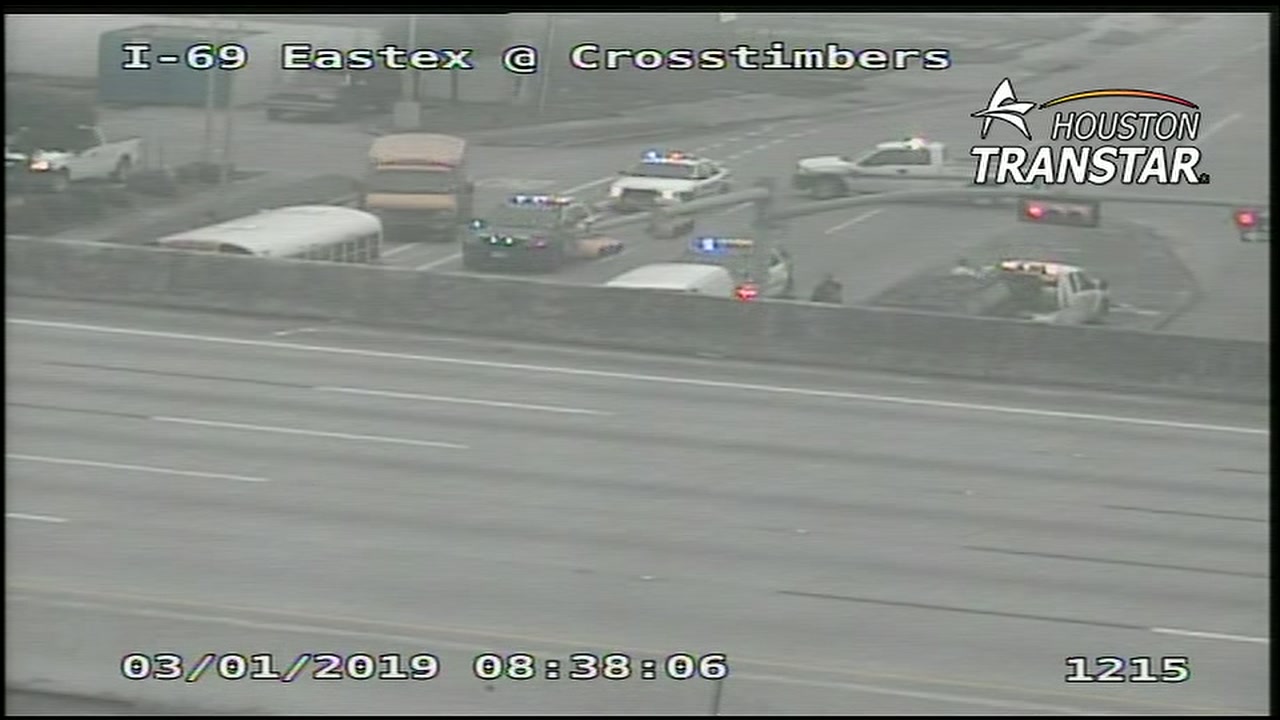 HISD bus involved in crash with another vehicle