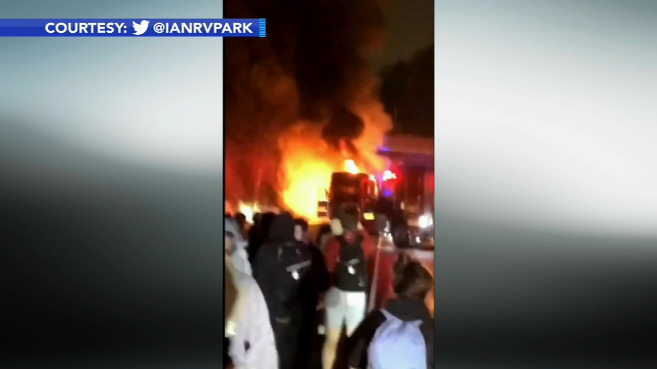 Bus catches on fire on the Schuylkill Expressway in Montco