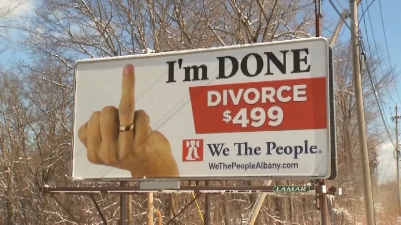 Divorce lawyer posts controversial billboard