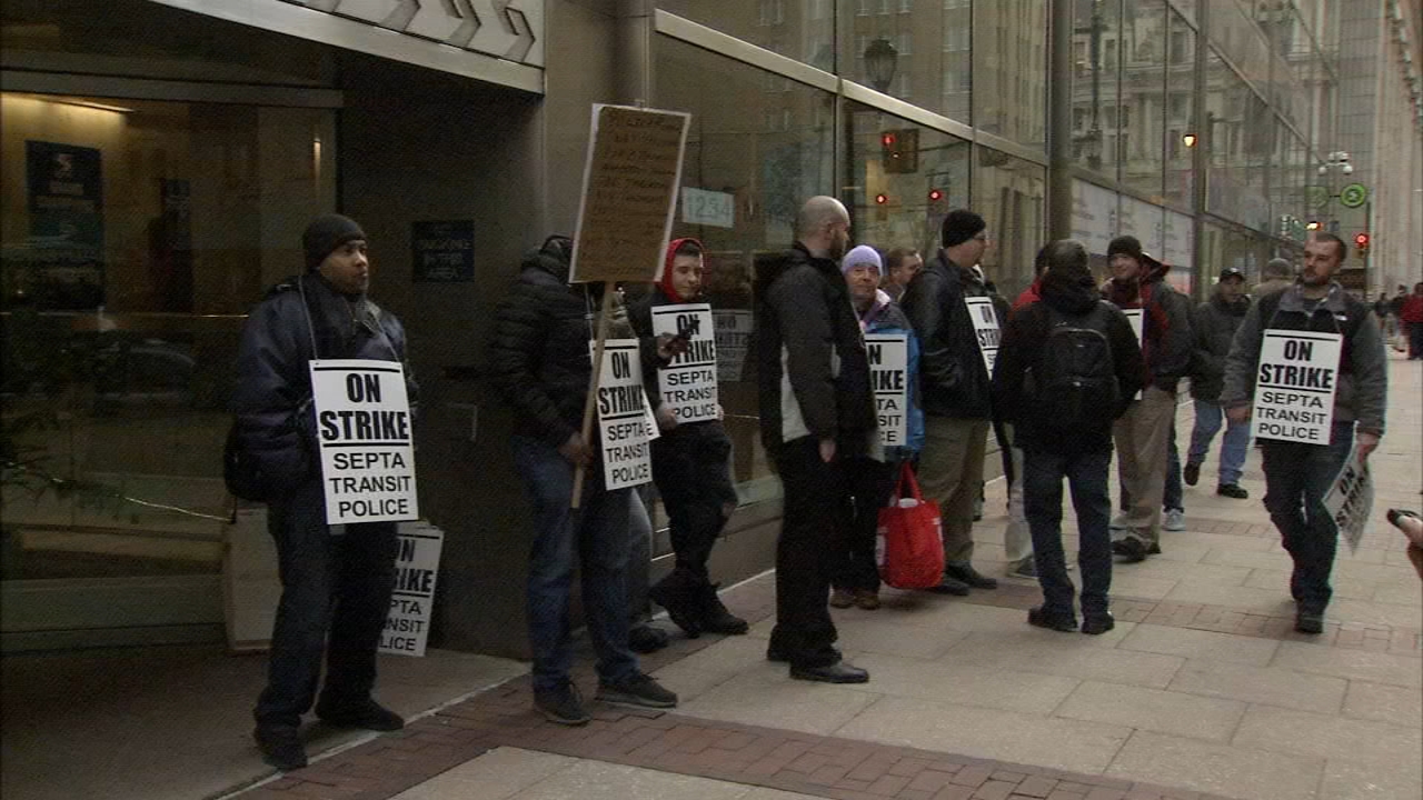 SEPTA police officers on strike after talks break down