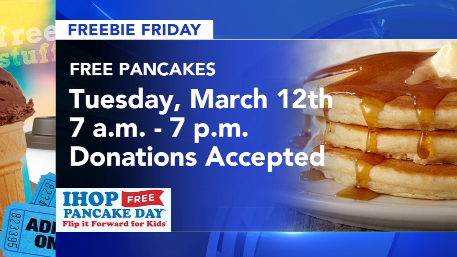 Freebie Friday: Pancakes, doughnuts, family fun, and more - 6abc ...