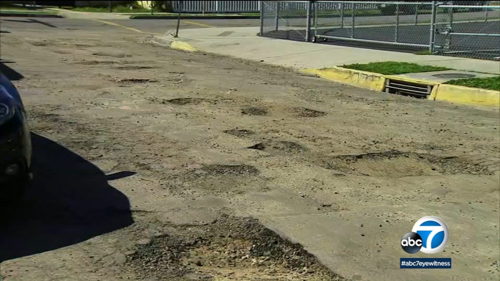 Compton family grabs shovels to fill potholes ABC7 Los Angeles