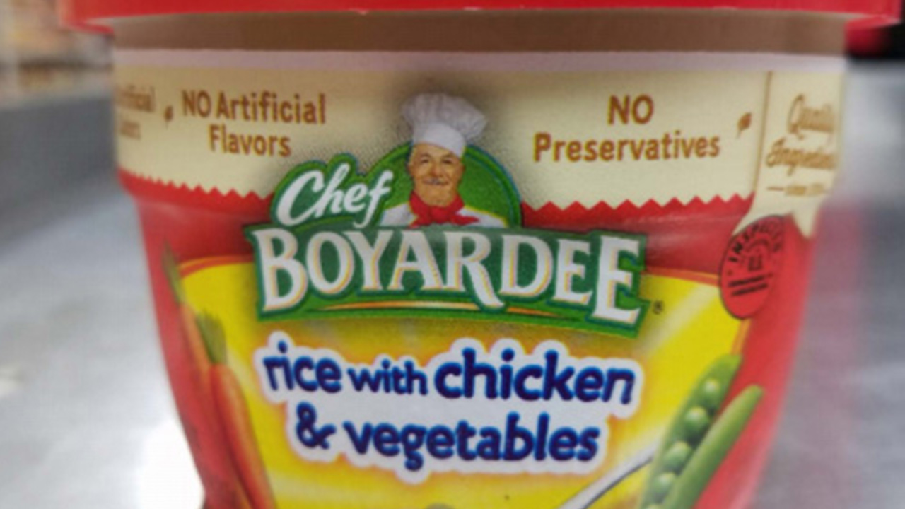 Recall of some Chef Boyardee microwaveable meals