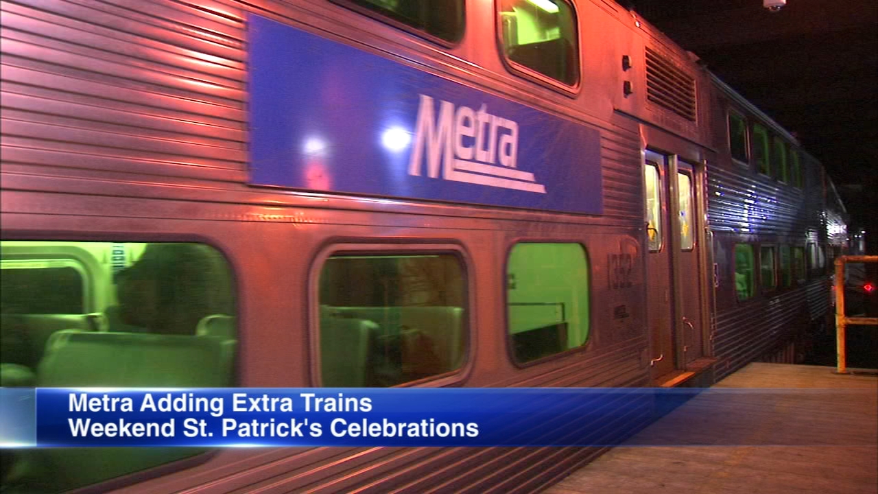 Metra adding service for Chicago St. Patrick's Day parades this weekend