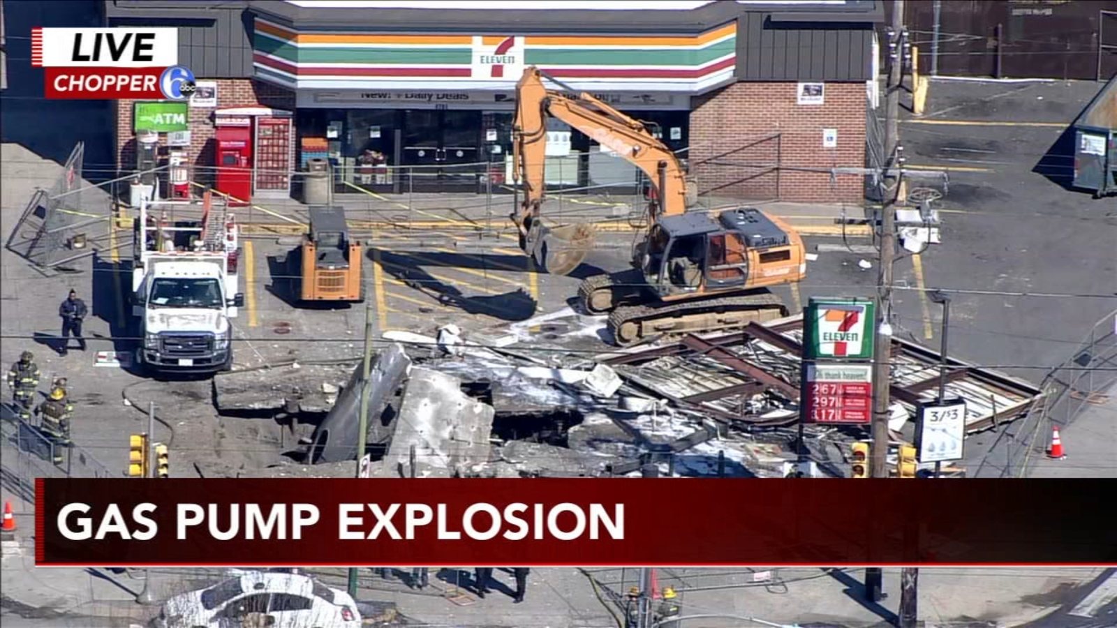 Gas pump explosion at Philadelphia 7Eleven 6abc Philadelphia