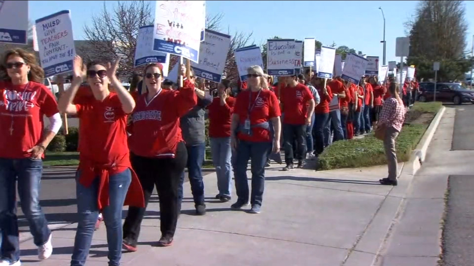 Madera teachers protest for better pay, health benefits ABC30 Fresno