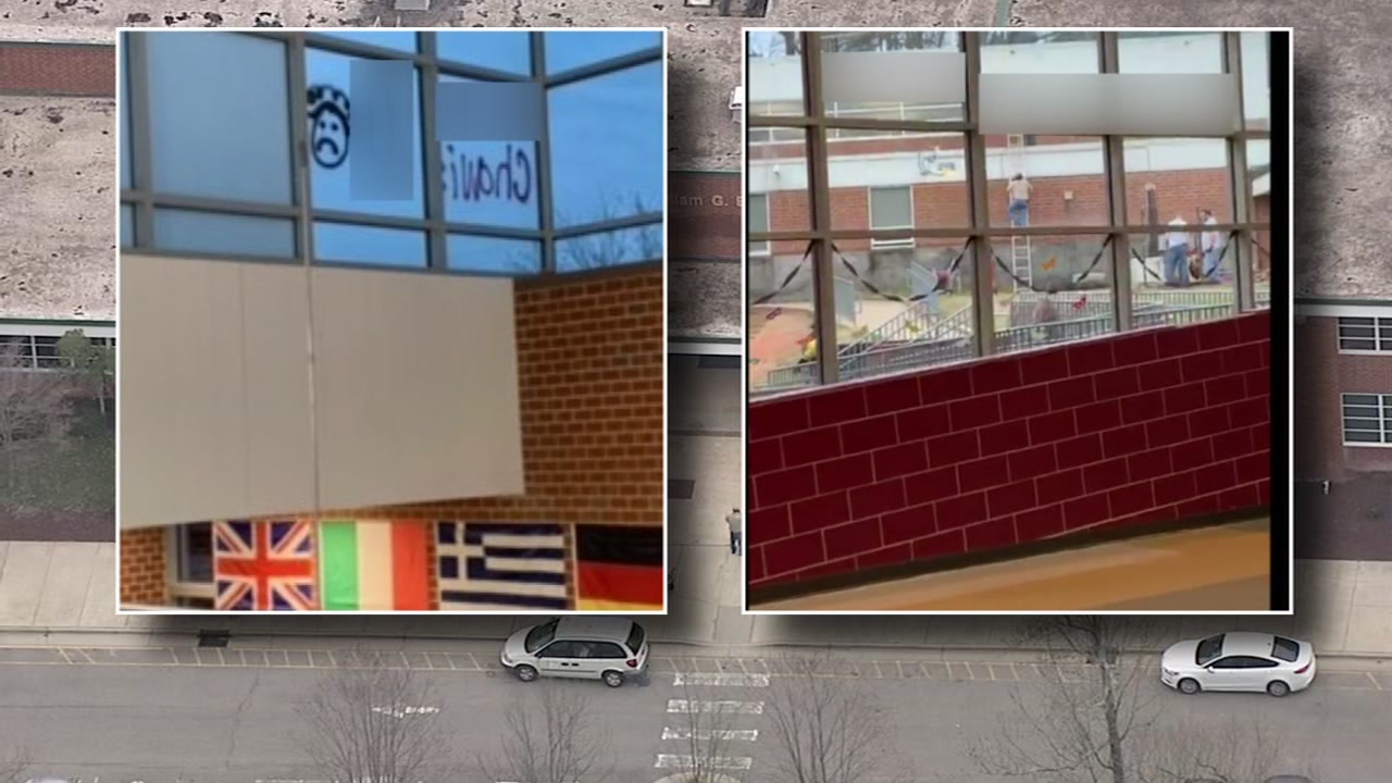 Officials investigating after graphic images spray painted on Enloe HS
