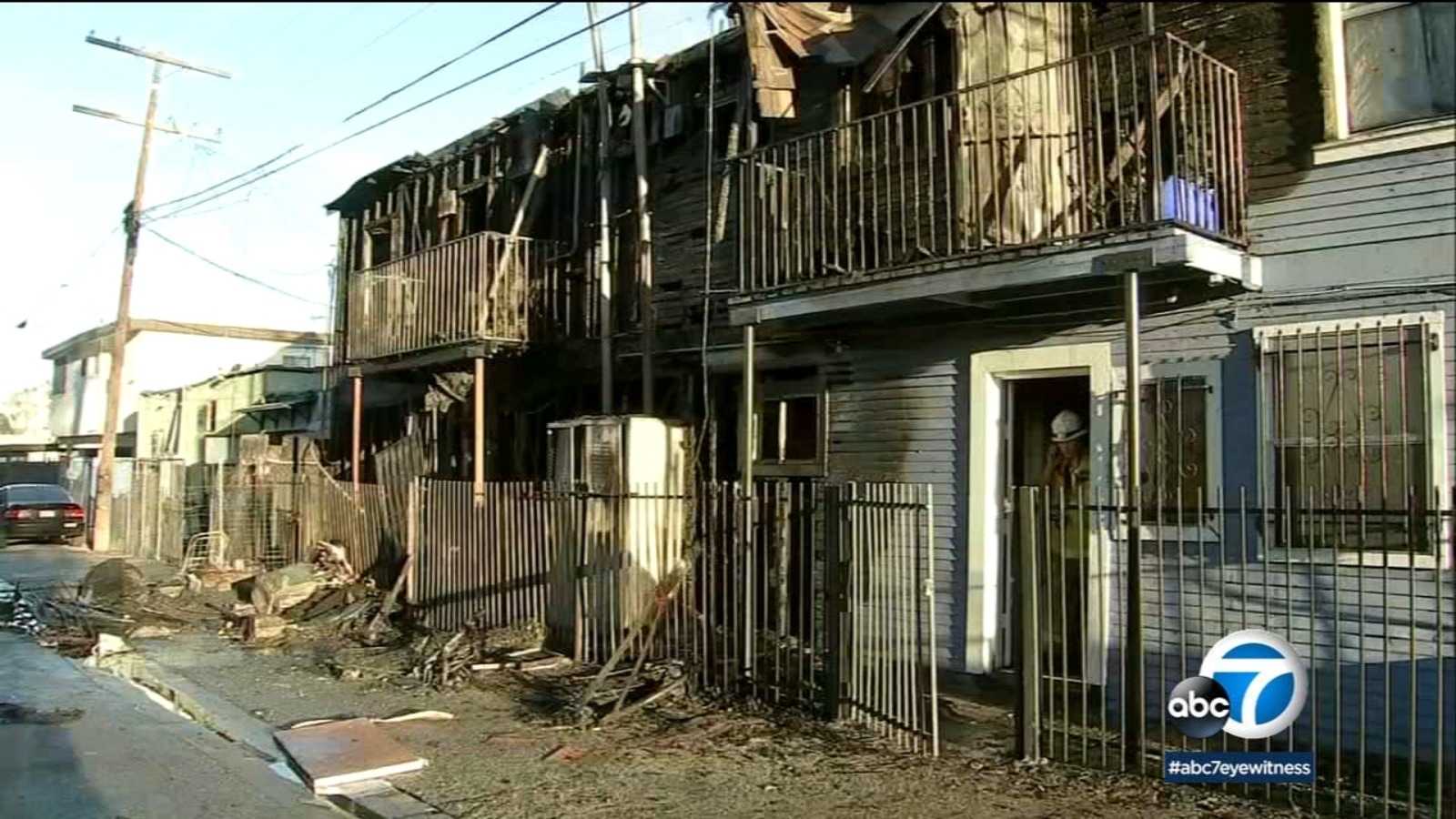 Pico Union fourplex fire allegedly caused by homeless ABC7 Los Angeles